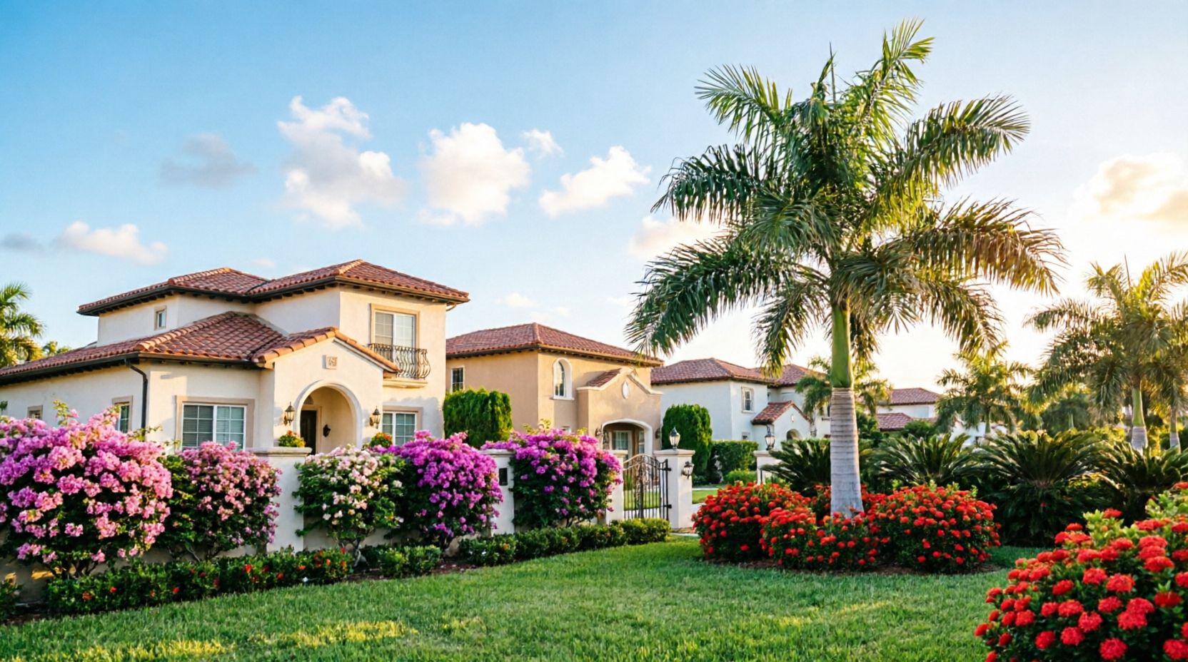 Smart irrigation system in Miami landscape