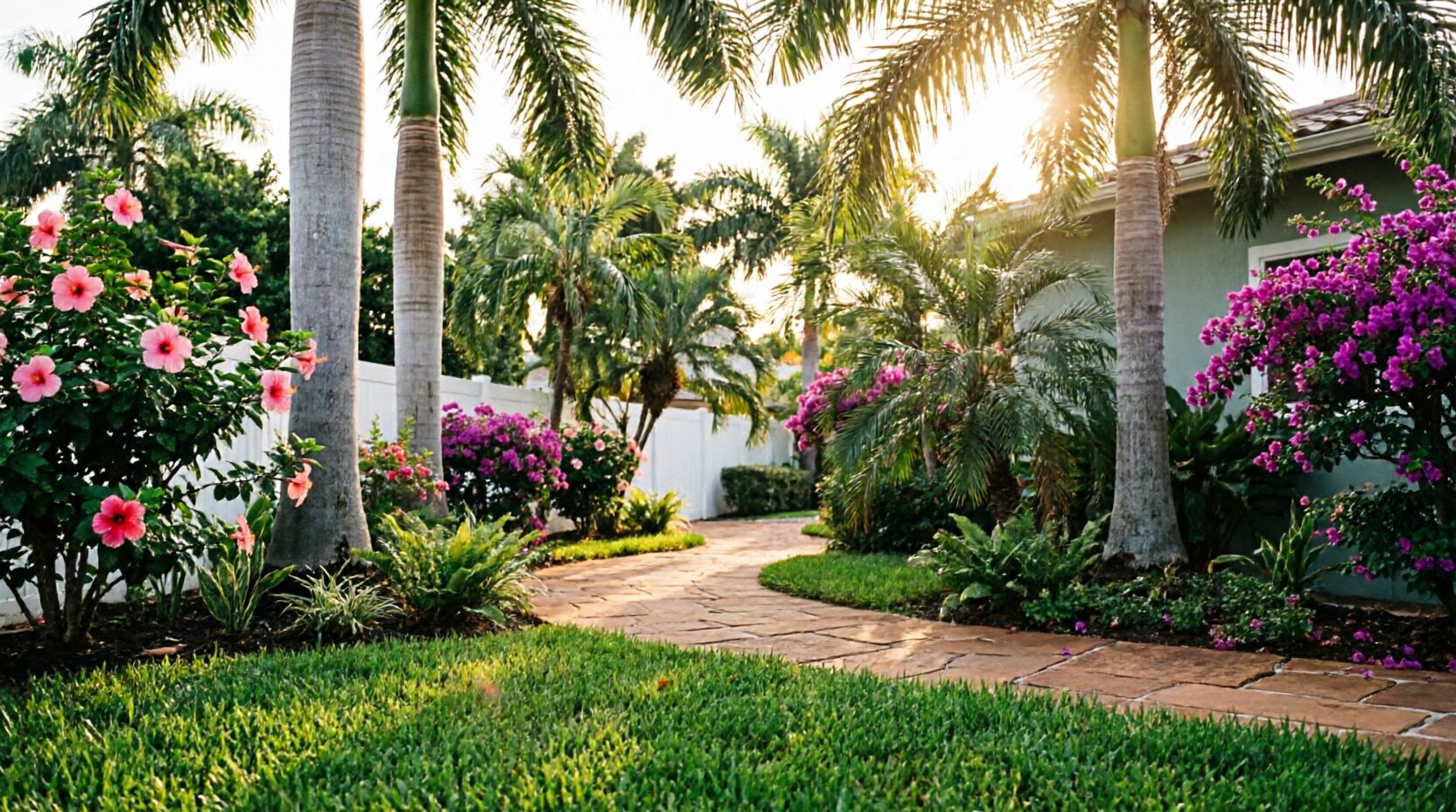 Example of tropical landscape design